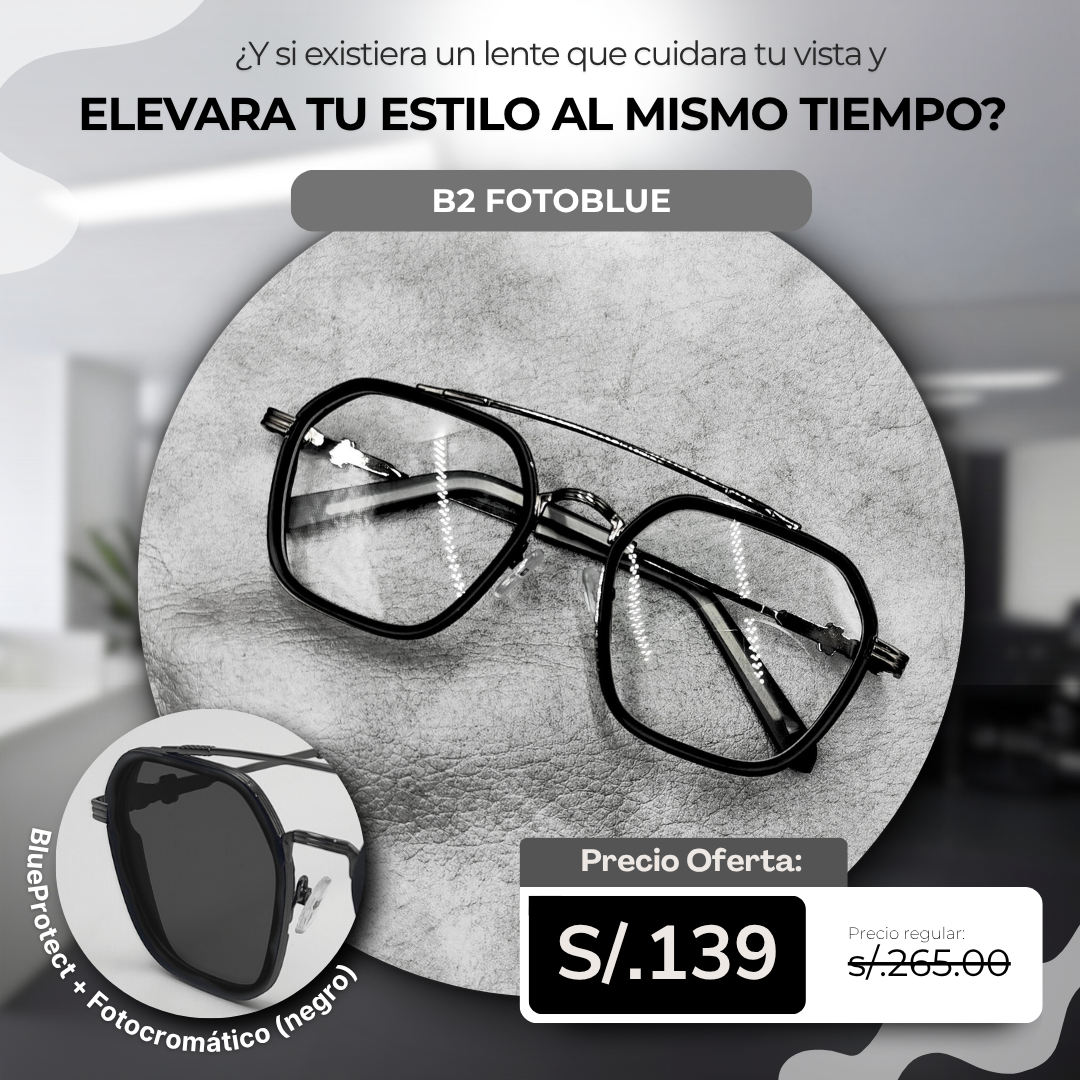 Gafa B2 Fotocromatico + Blue Protect + Accesorios + Envío Gratis