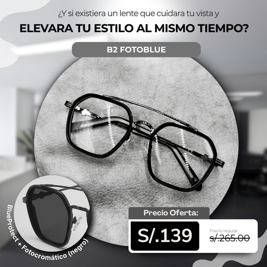 Gafa B2 Fotocromatico + Blue Protect + Accesorios + Envío Gratis