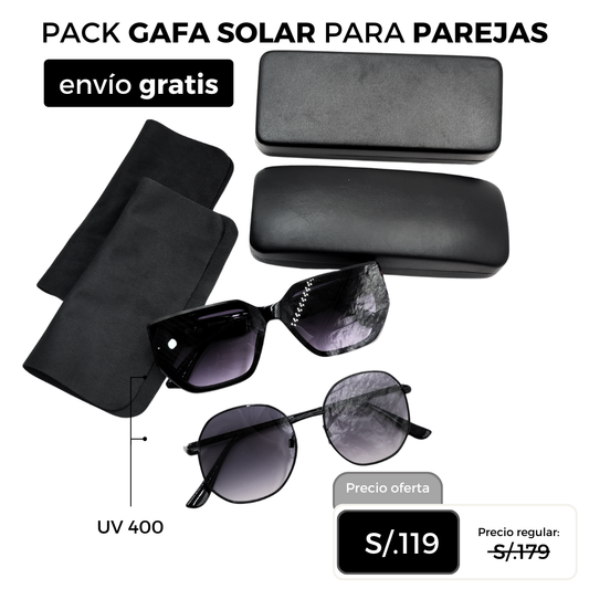 Pack Solar 2x1 Para parejas (Edición San Valentín)