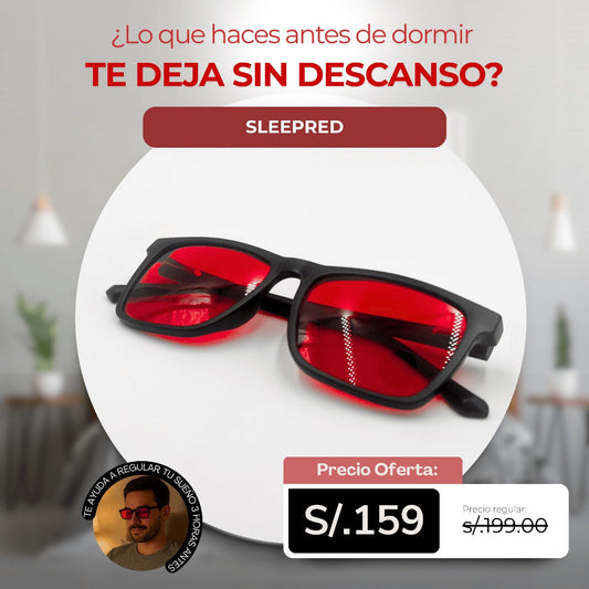 Gafas de Filtro Rojo SleepRed + Accesorios